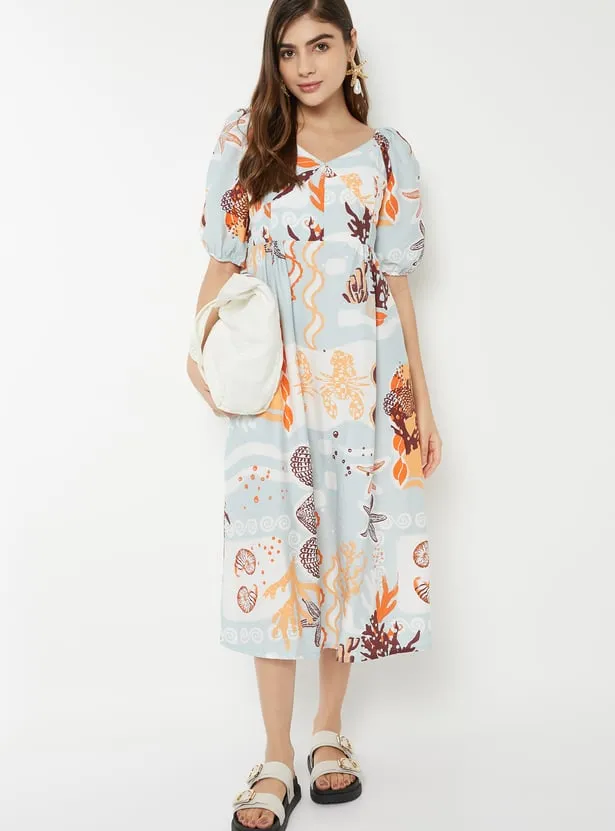 Women Printed Midi Dresses